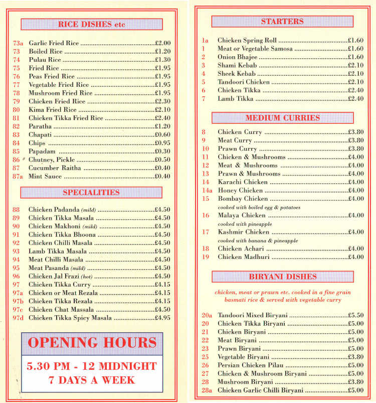 Menu Image